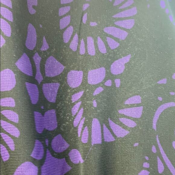 Express Women's Black & Purple Off Shoulder Knee Length Date Night Dress Small - Picture 9 of 9